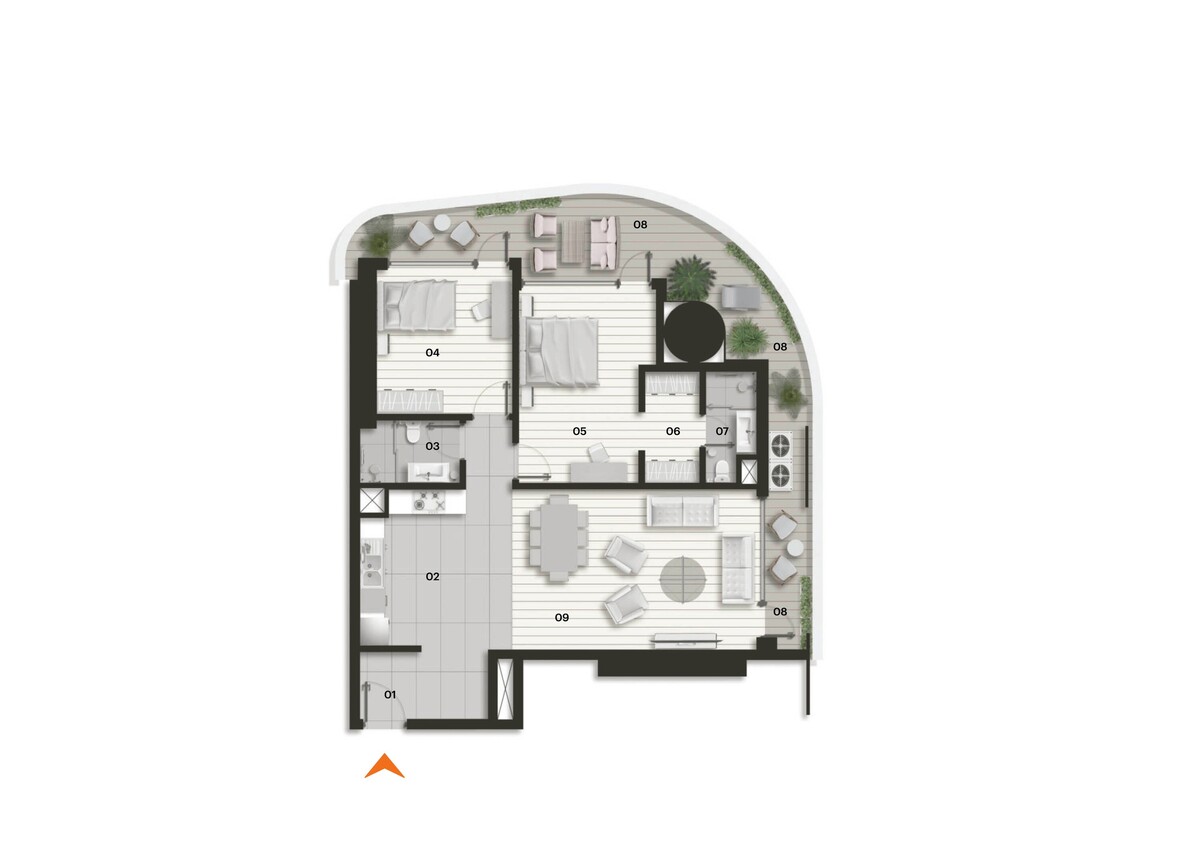 Plan of Tulip Towers 2+1