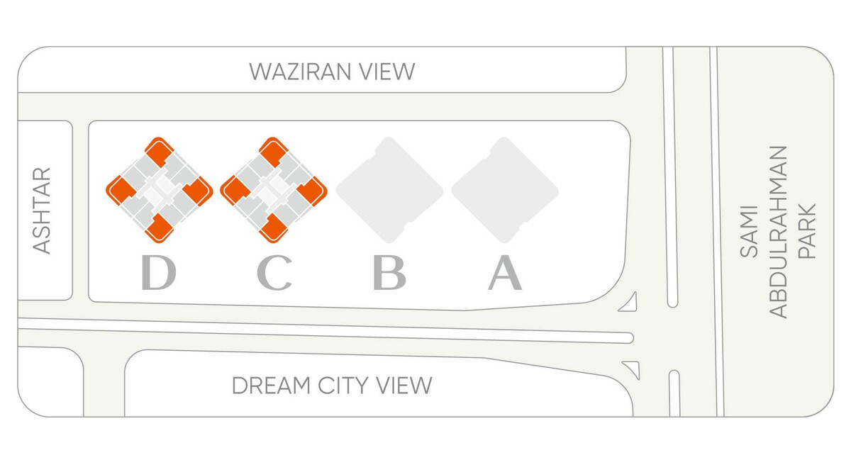 Plan of Tulip Towers 2+1