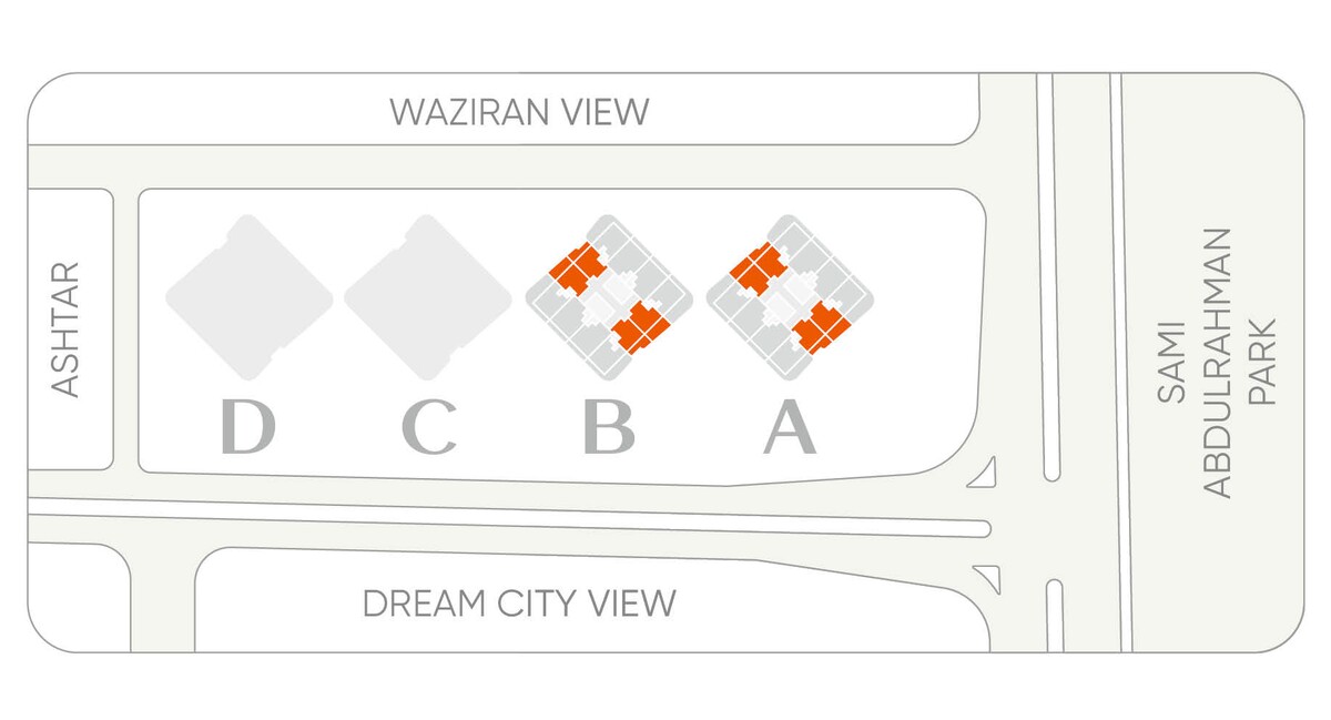 Plan of Tulip Towers 2+1 duplex