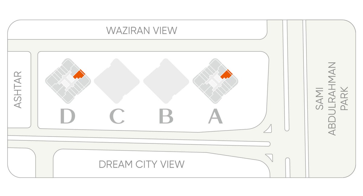 Plan of Tulip Towers 1+1 duplex Typ a