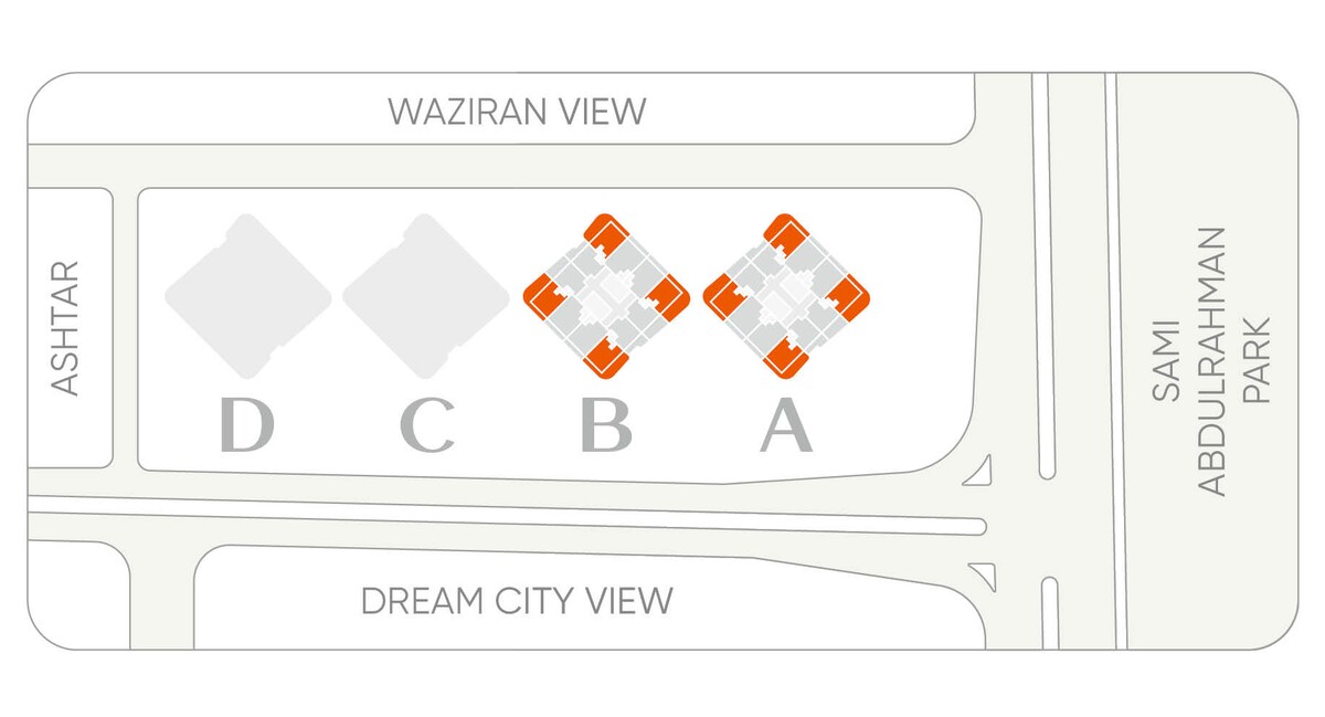 Plan of Tulip Towers 2+1 duplex