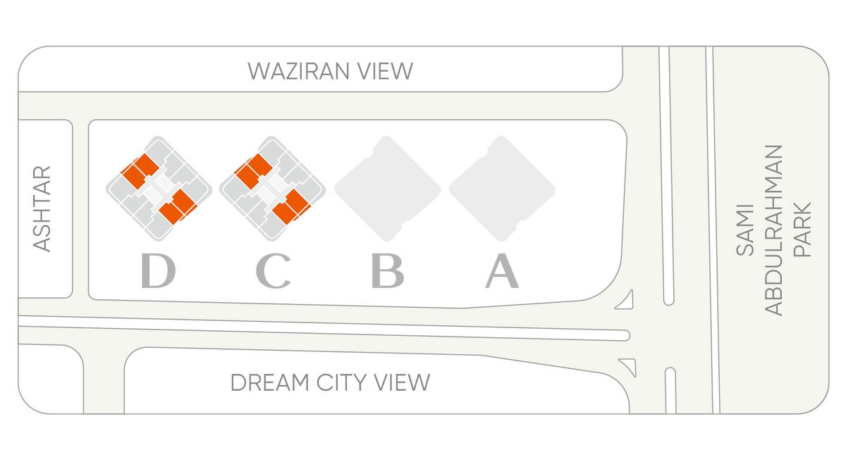 Plan of Tulip Towers 1+1 typ a
