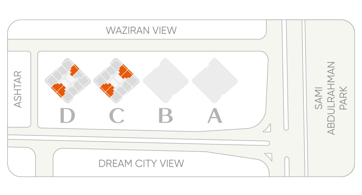 Plan of Tulip Towers 1+1 typ b
