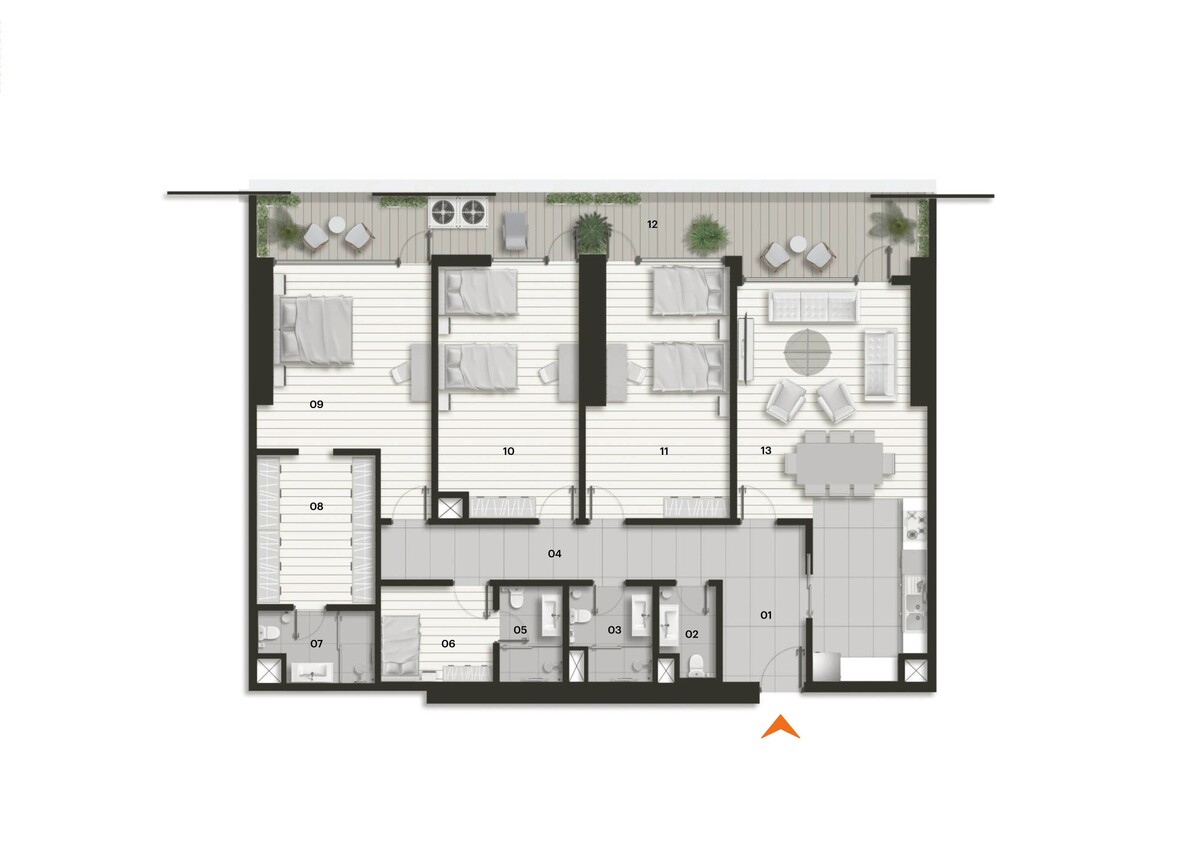 Plan of Tulip Towers 4+1