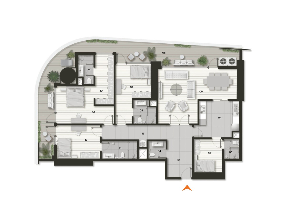 Plan of Tulip Towers 4+1